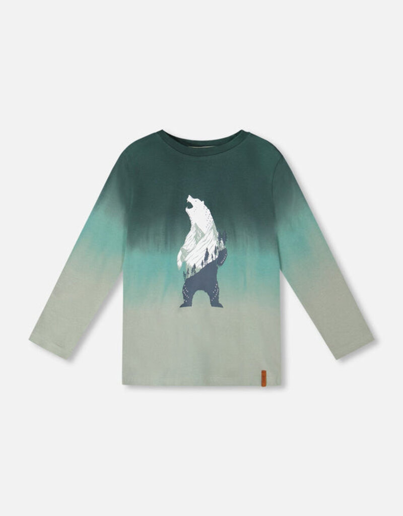 Deux par Deux Organic Tee Hunter Green Roar