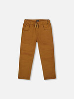 Deux par Deux SALE. Stretch Joggers w/Patch Pockets Brown