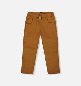 Deux par Deux Stretch Joggers w/Patch Pockets Brown