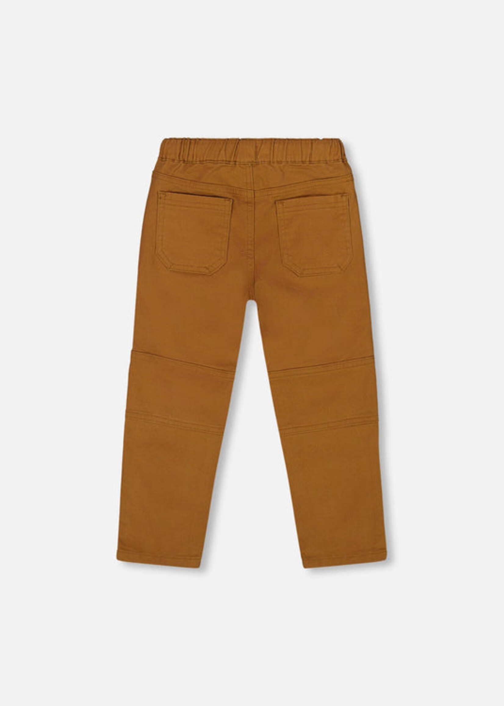 Deux par Deux Stretch Joggers w/Patch Pockets Brown