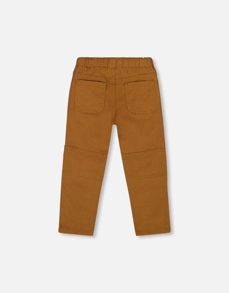 Deux par Deux Stretch Joggers w/Patch Pockets Brown