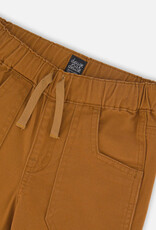 Deux par Deux Stretch Joggers w/Patch Pockets Brown