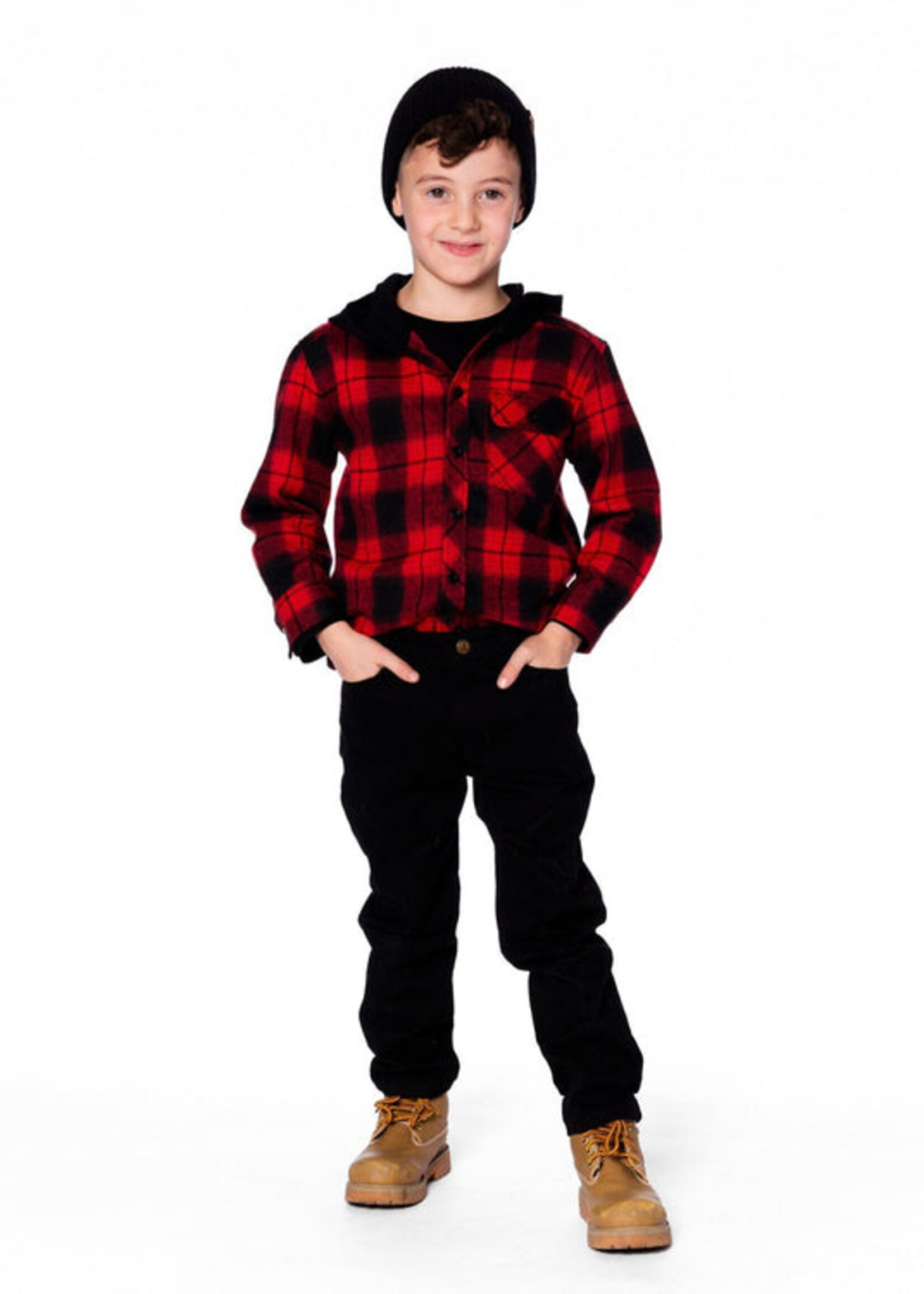 Deux par Deux Boys Stretch Twill Pants Black