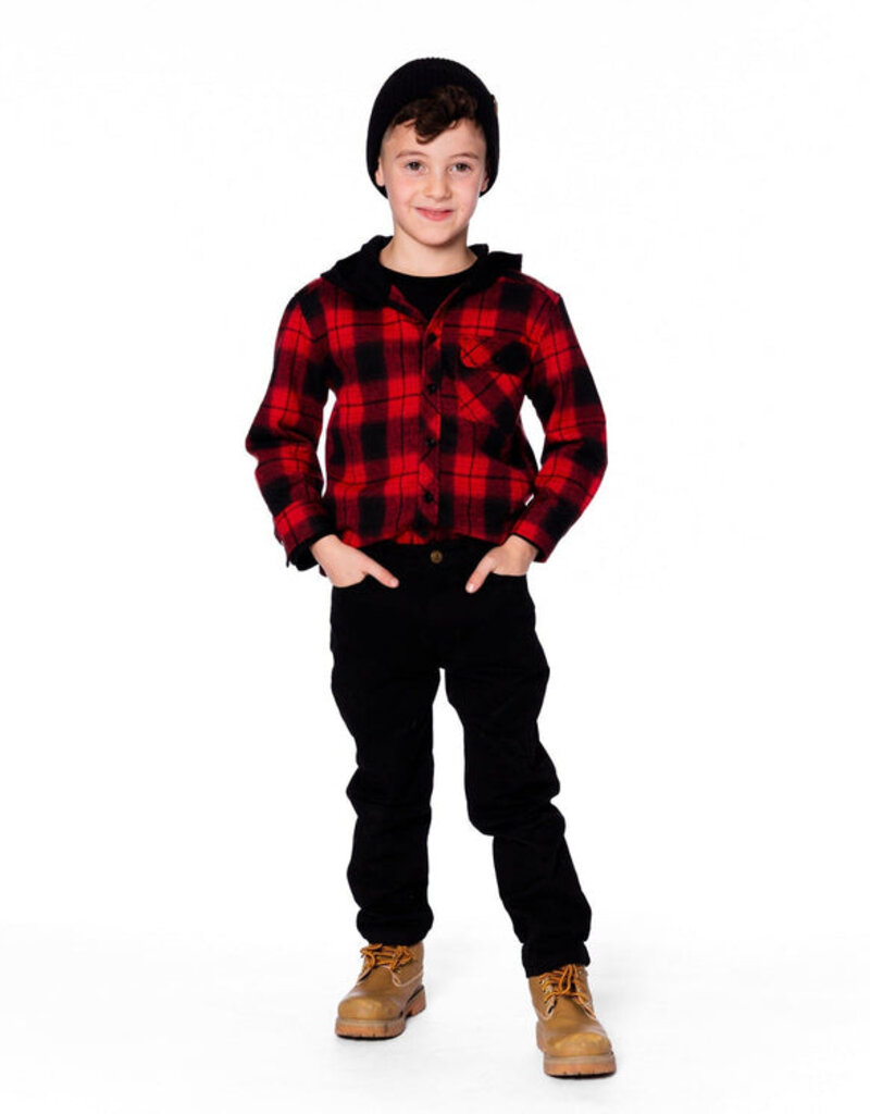 Deux par Deux Boys Stretch Twill Pants Black