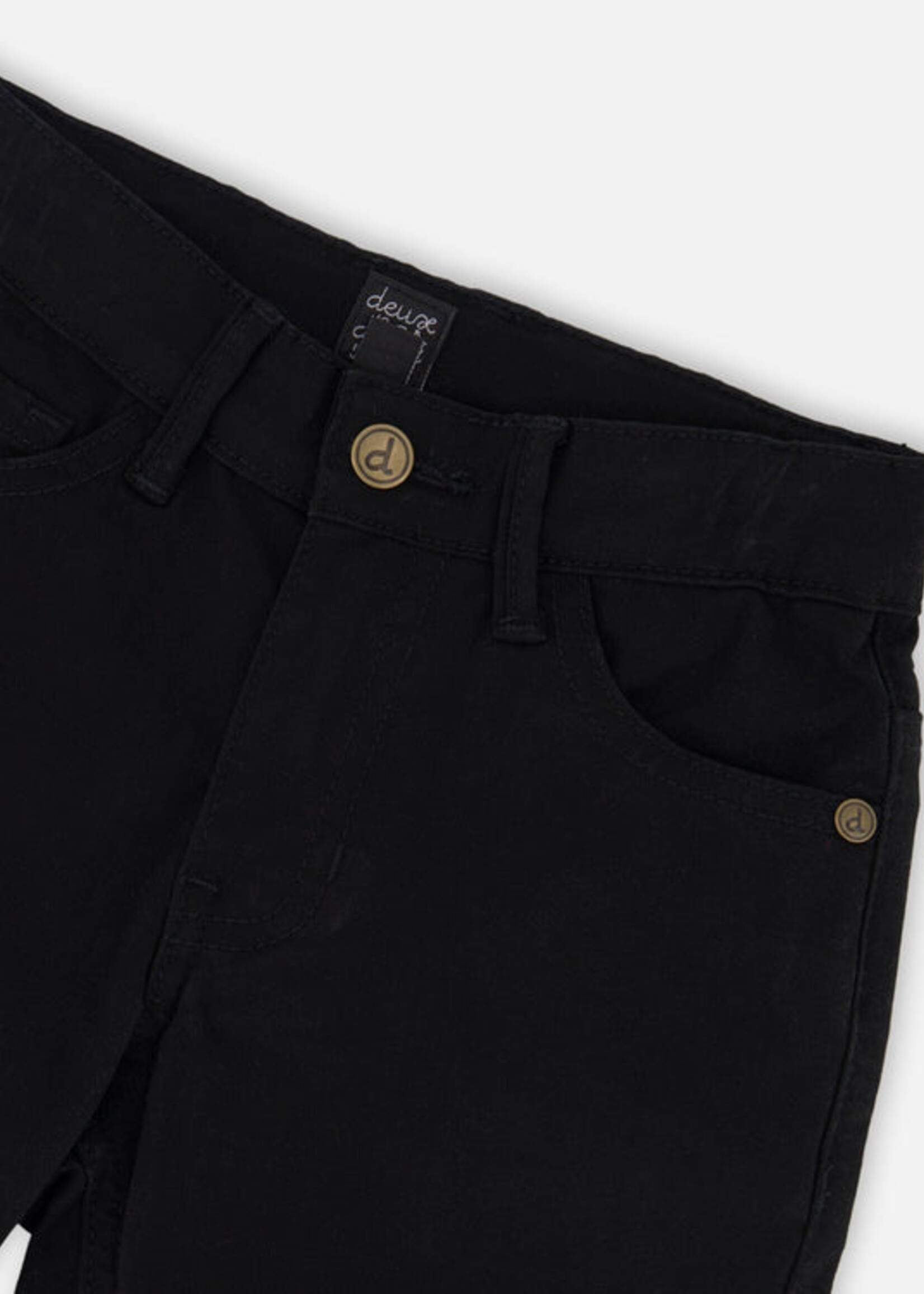 Deux par Deux Boys Stretch Twill Pants Black