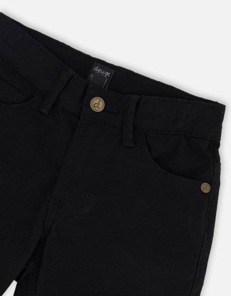 Deux par Deux Boys Stretch Twill Pants Black
