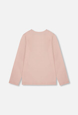Deux par Deux L/S T-Shirt Light Pink w/Big Flowers
