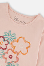 Deux par Deux L/S T-Shirt Light Pink w/Big Flowers