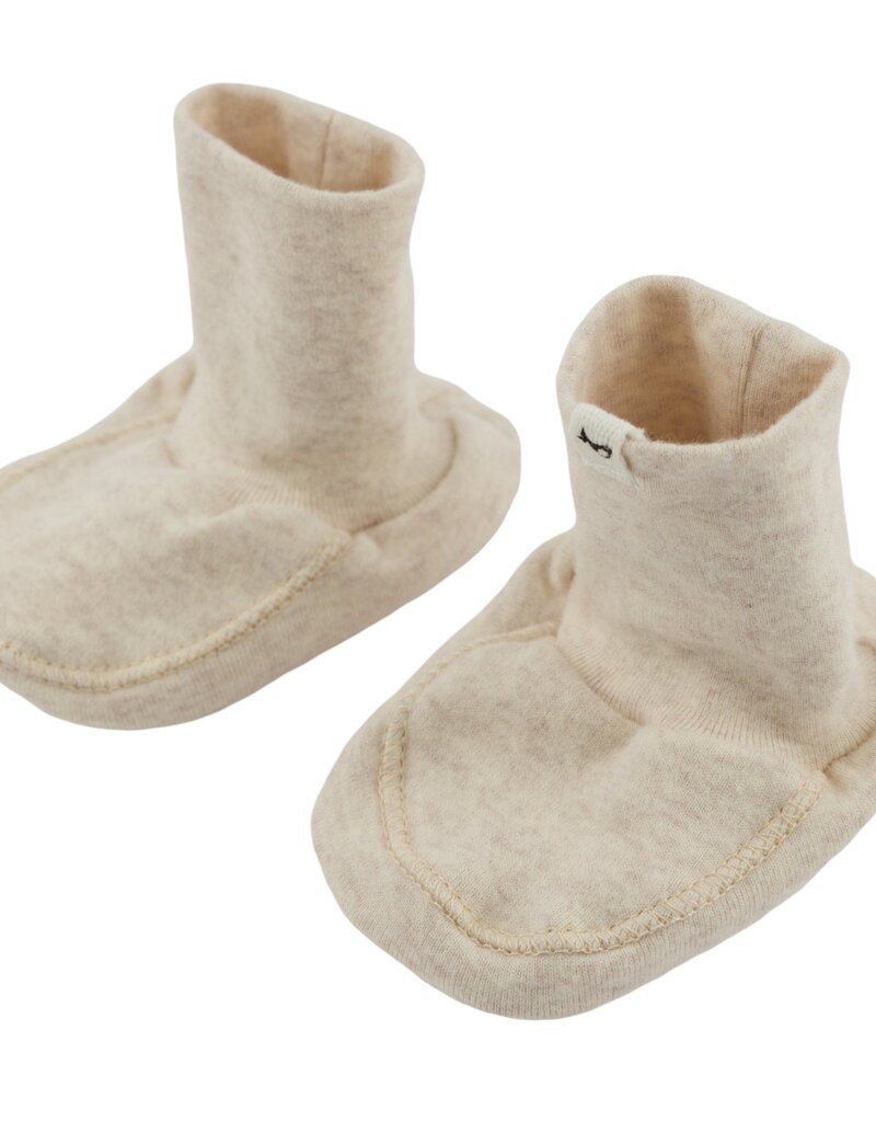 oh baby! BABY RIB SNOWDRIFT BOOTIES NATURAL