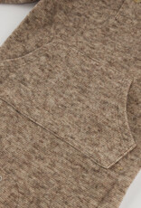 oh baby! Honeycomb 1-button Romper Kangaroo Pkt Chocolate