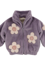 oh baby! DAISIES FAUX FUR TAHOE JACKET LAVENDER