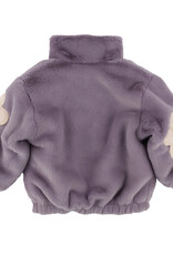 oh baby! DAISIES FAUX FUR TAHOE JACKET LAVENDER