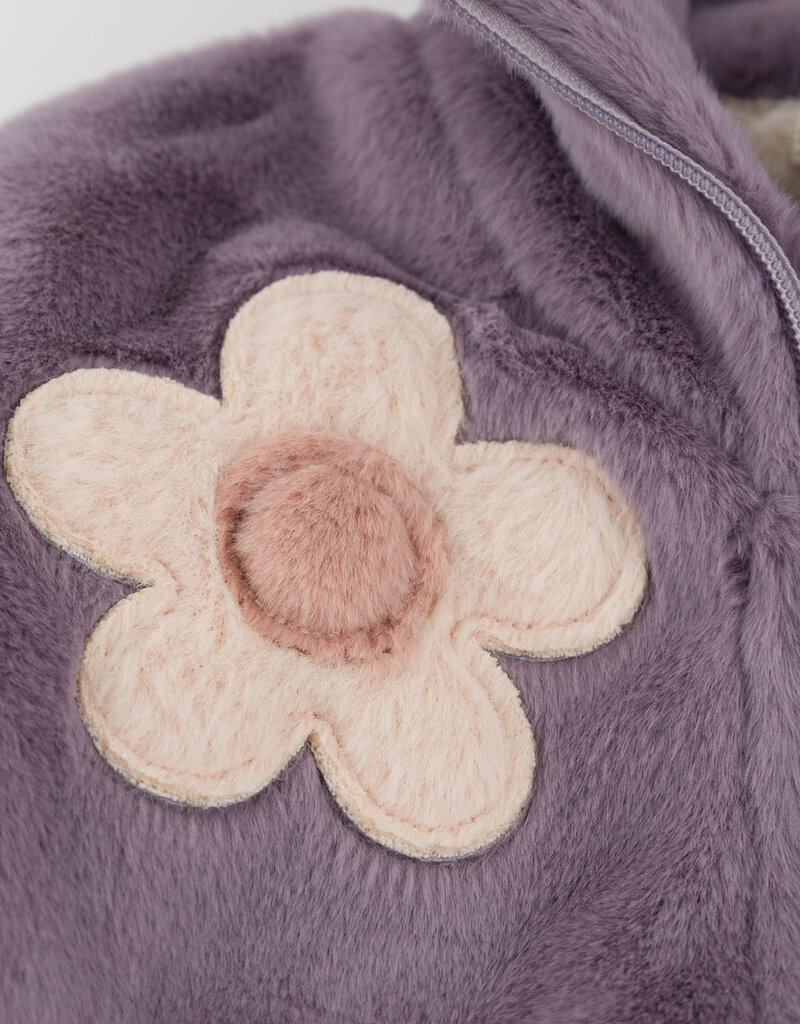 oh baby! DAISIES FAUX FUR TAHOE JACKET LAVENDER