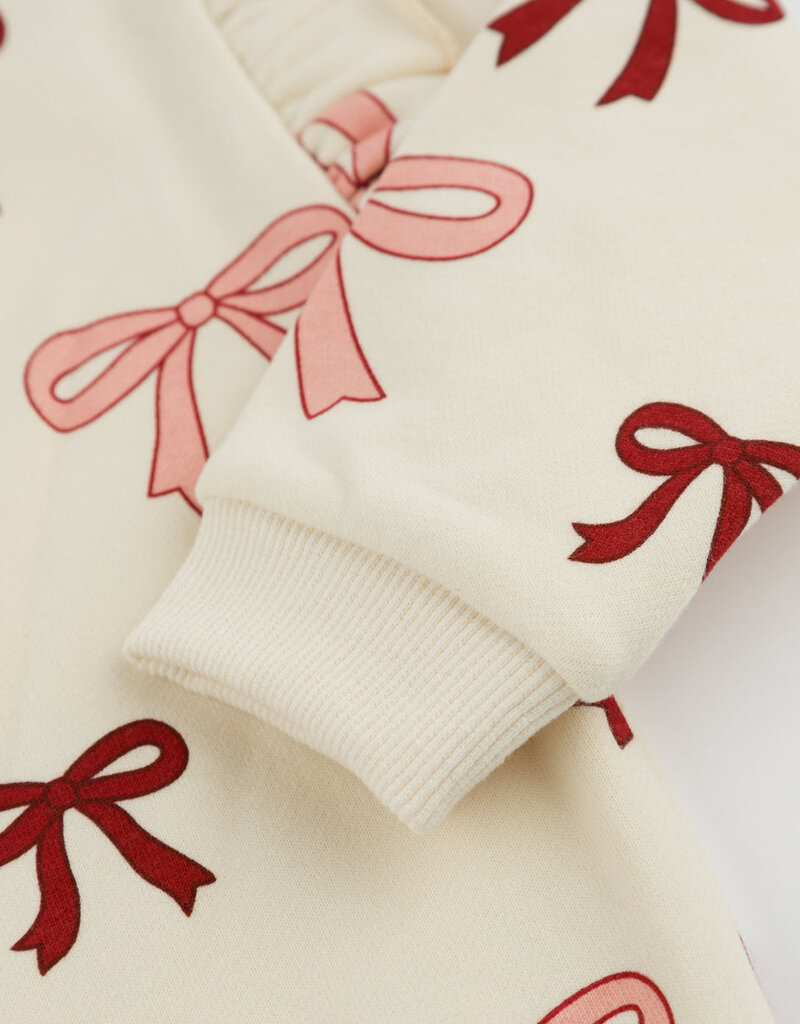 oh baby! MULTI BRIGHT BOWS RUFFLE SLOUCH SWEATSHIRT