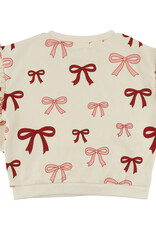 oh baby! MULTI BRIGHT BOWS RUFFLE SLOUCH SWEATSHIRT