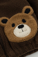 oh baby! BEAR FACES SHERPA TAHOE JACKET CHESTNUT