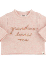 oh baby! GRANDMA LOVES ME ROLL-EDGE PULLOVER PINK