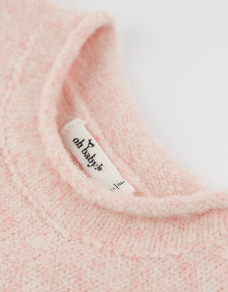 oh baby! GRANDMA LOVES ME ROLL-EDGE PULLOVER PINK