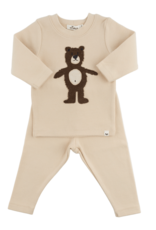 oh baby! SHAGGY BEAR BABY RIB 2PC SET