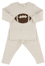oh baby! CHOCOLATE FOOTBALL BABY RIB 2PC SET MALT