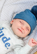 oh baby! OCEAN POM BABY RIB HAT small