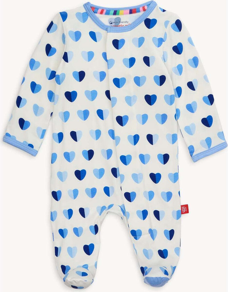 Magnetic Me BLUE XOXO MODAL FOOTIE