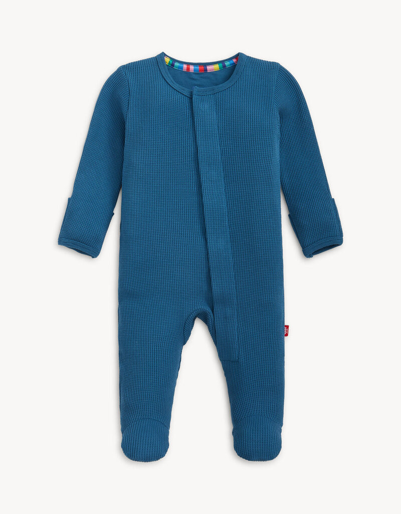 Magnetic Me Dark Blue Waffle Footie