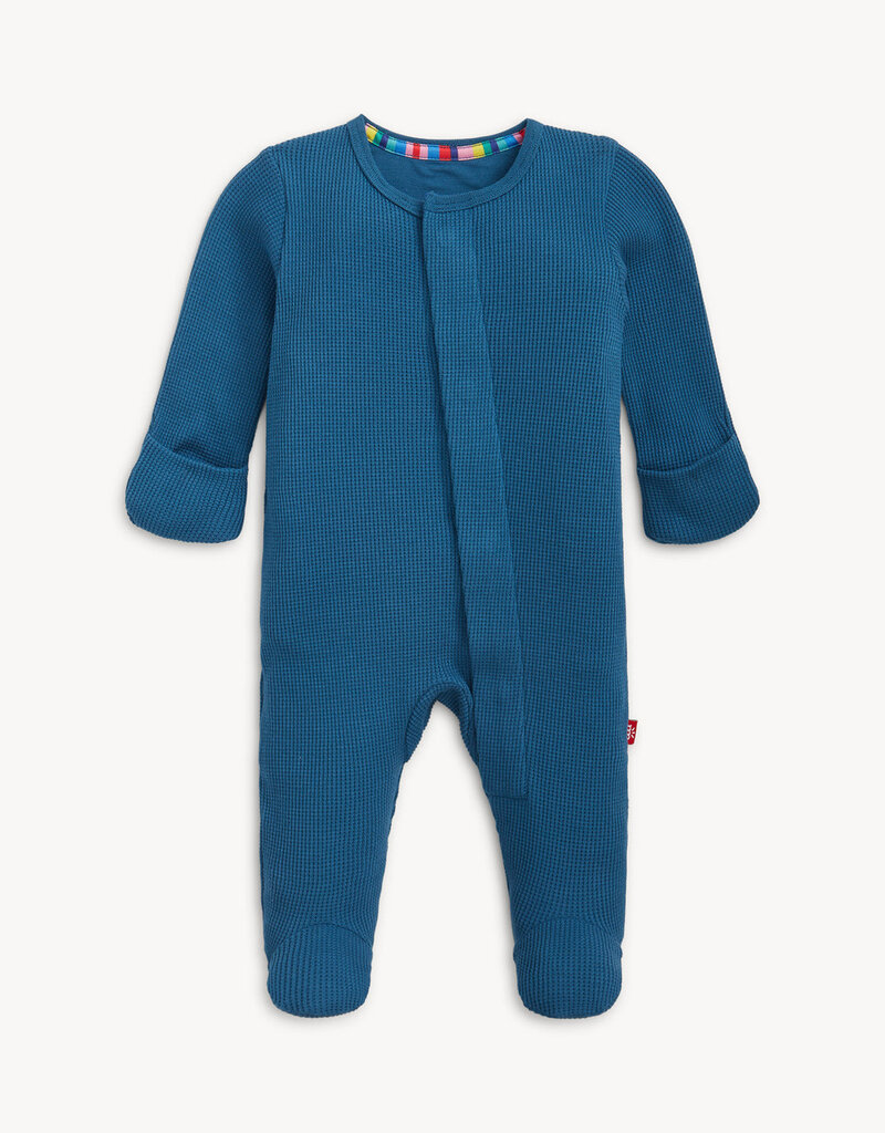 Magnetic Me Dark Blue Waffle Footie