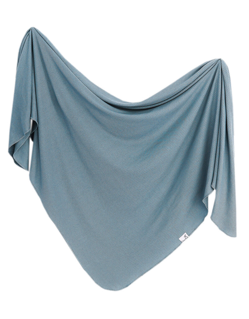 Copper Pearl Rib Knit Blanket Atlantic