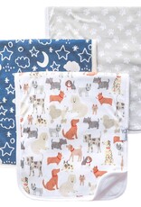 Copper Pearl Burp Cloths Set Rufus