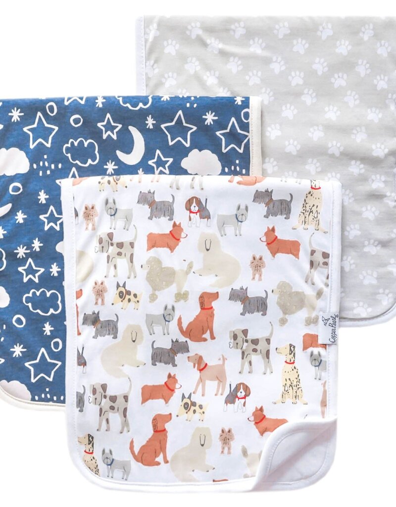 Copper Pearl Burp Cloths Set Rufus