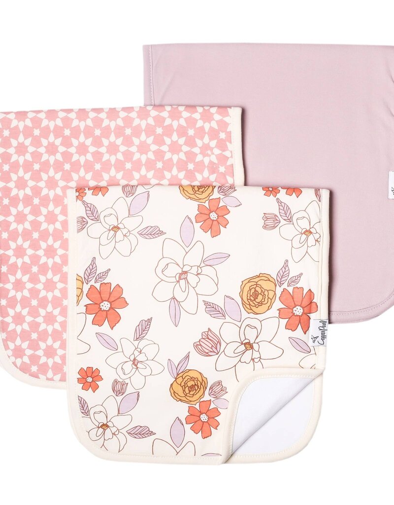 Copper Pearl Burp Cloths  Set Ferra