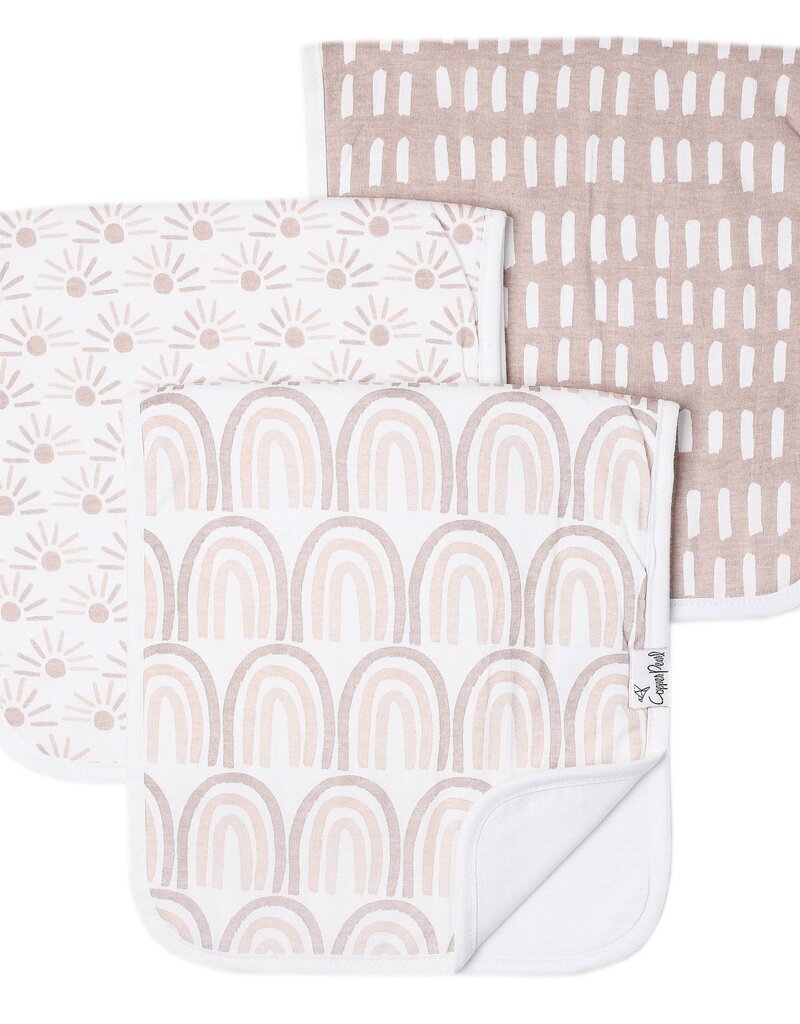 Copper Pearl Burp Cloths Bliss Set