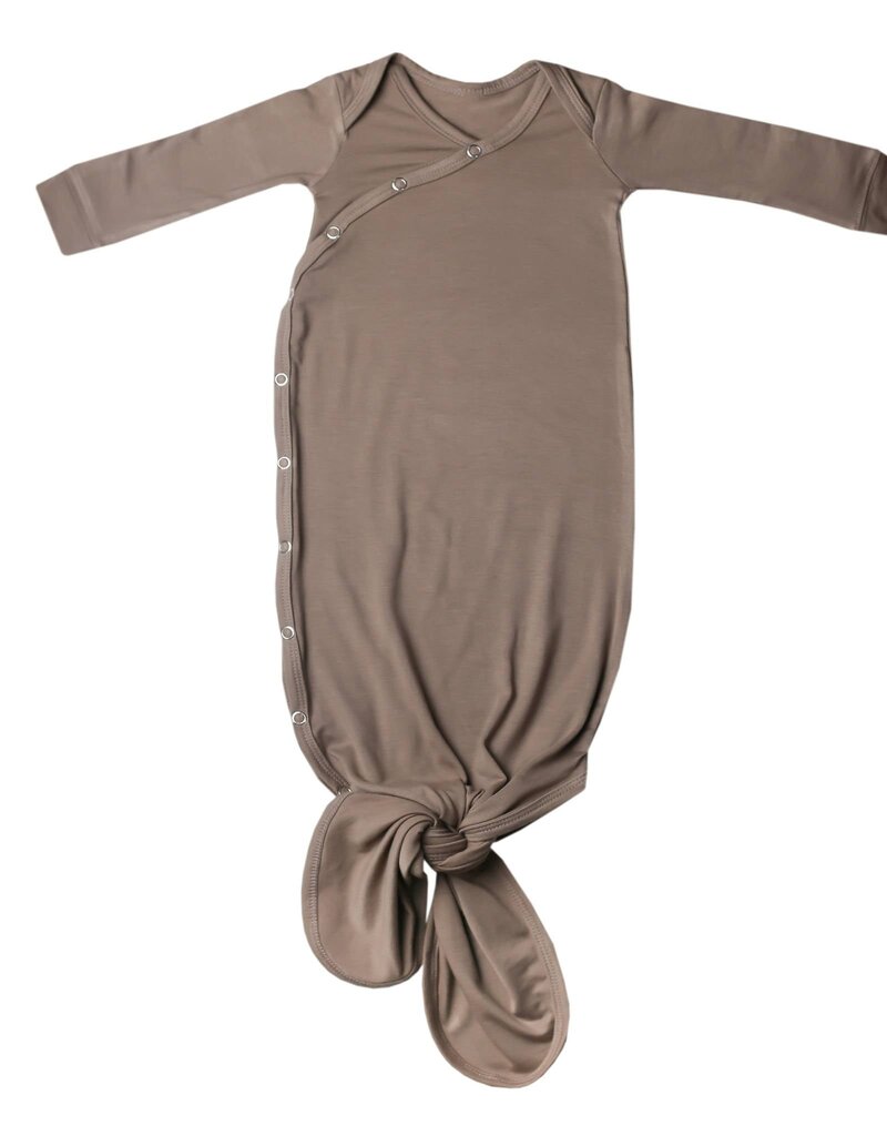 Copper Pearl Newborn Knotted Gown Gobi