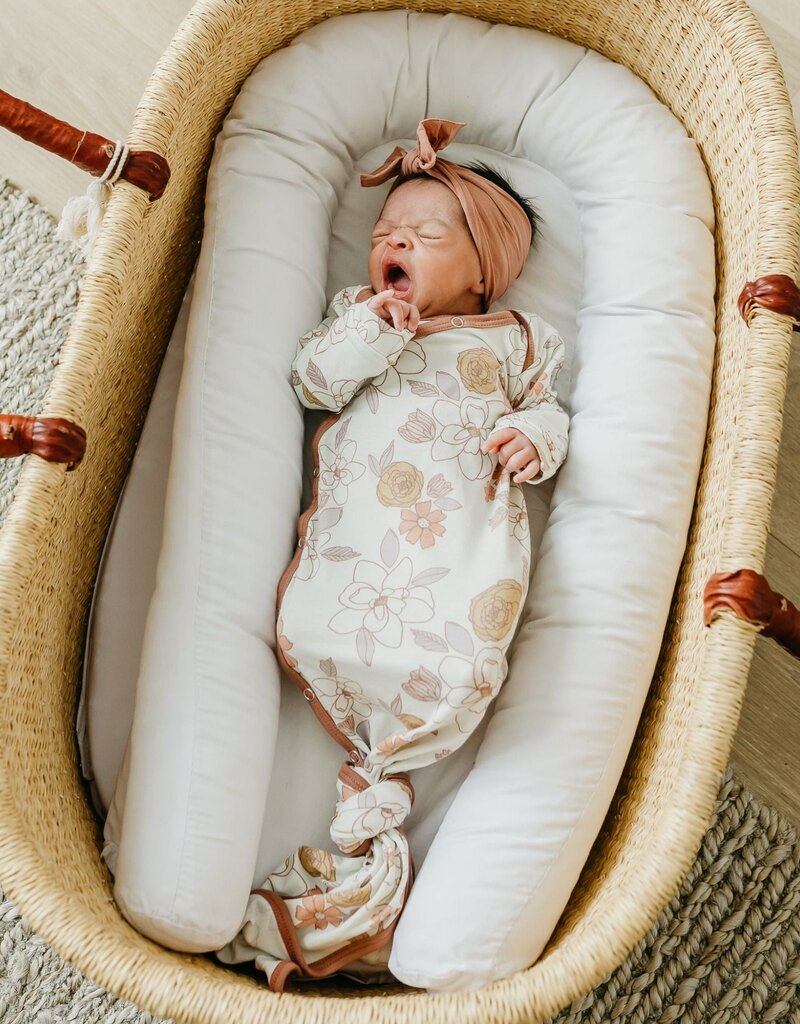 Copper Pearl Newborn Knotted Gown Ferra