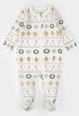 Petit Lem HOLIDAY TREATS FAIR ISLE PRINT THERMAL SLEEPER