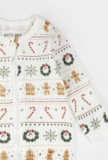 Petit Lem HOLIDAY TREATS FAIR ISLE PRINT THERMAL SLEEPER
