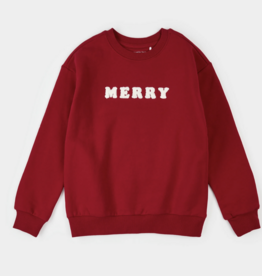 Petit Lem MERRY FLEECE SWEATSHIRT SCARLET
