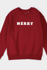 Petit Lem MERRY FLEECE SWEATSHIRT SCARLET