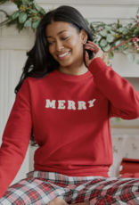 Petit Lem MERRY FLEECE SWEATSHIRT SCARLET