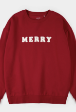 Petit Lem MERRY FLEECE SWEATSHIRT SCARLET