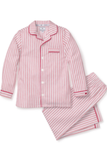 Petite Plume Kids Twill PJ Set Antique Red Ticking