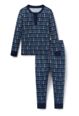 Petite Plume Kids Pima Snug Fit Pajamas Ski Trails