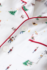 Petite Plume Kids Twill Pajamas Holiday Town