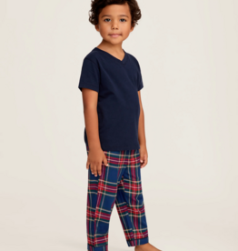 Petite Plume Kids Brushed Cotton Pajama Pant Windsor Tartan