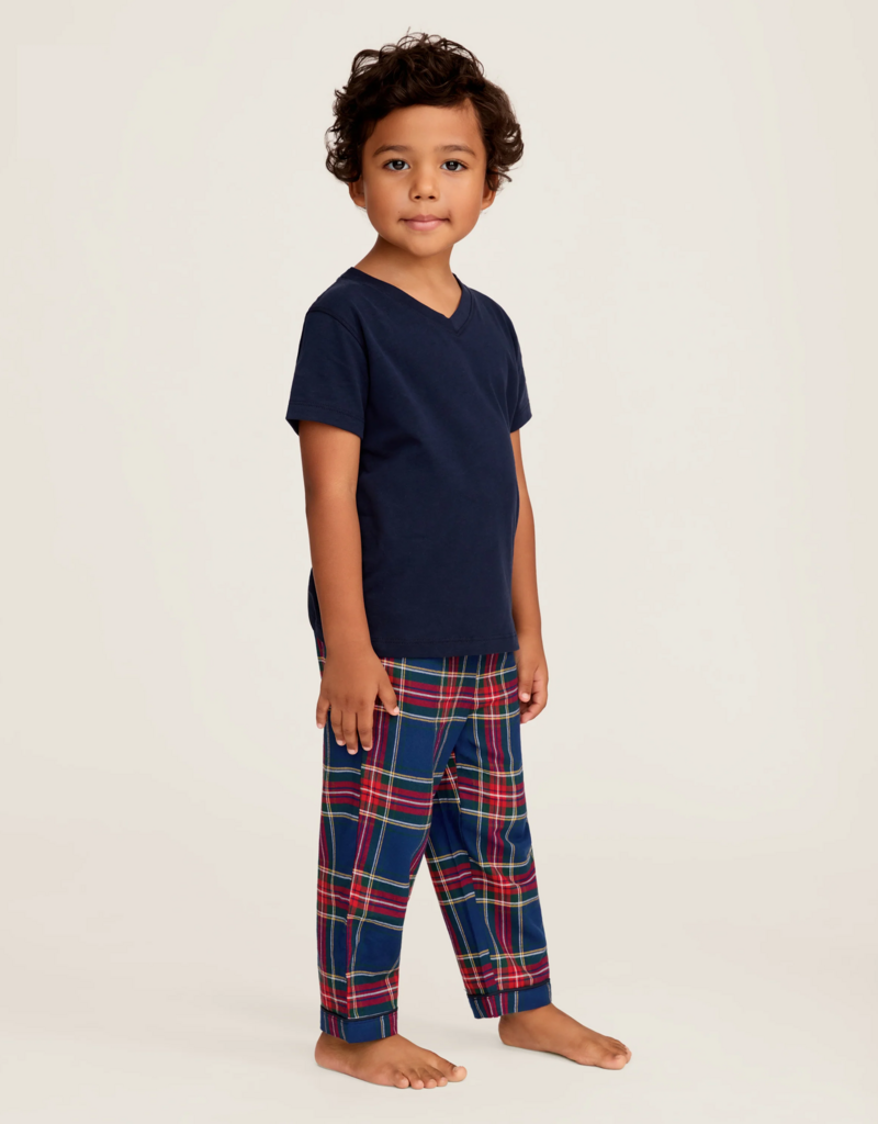 Petite Plume Kids Brushed Cotton Pajama Pant Windsor Tartan