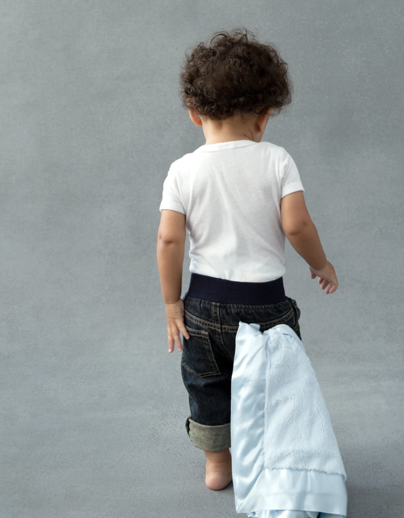 Little Giraffe Luxe Blanky Cornflower