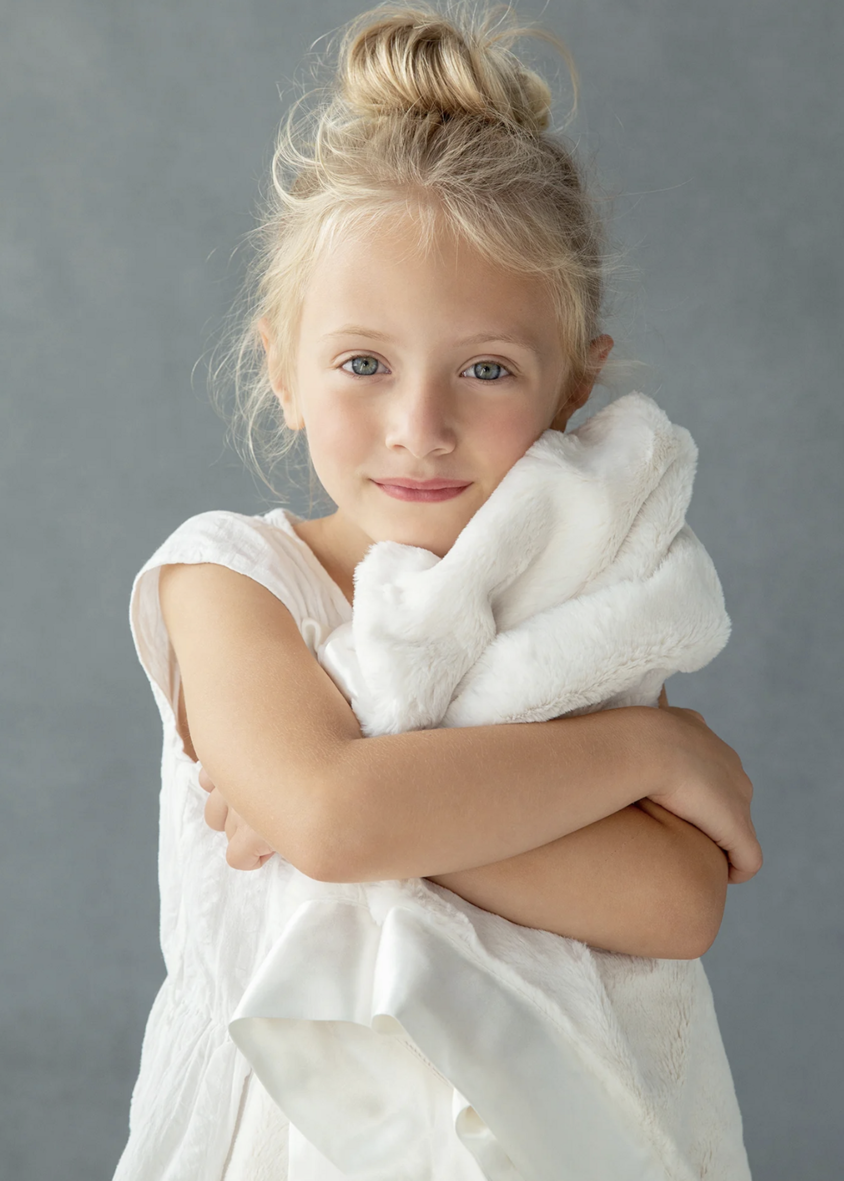 Little Giraffe Luxe Baby Blanket Cream
