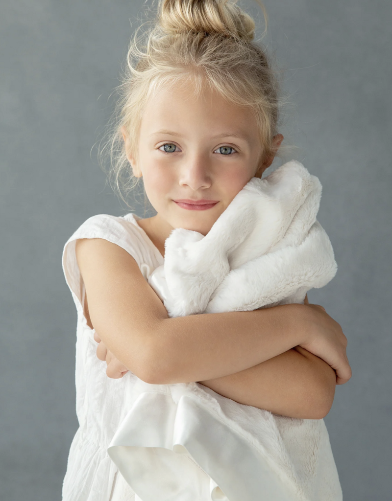 Little Giraffe Luxe Baby Blanket Cream