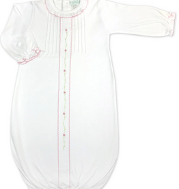 Little Threads Baby Girls White Rose Converter Gown